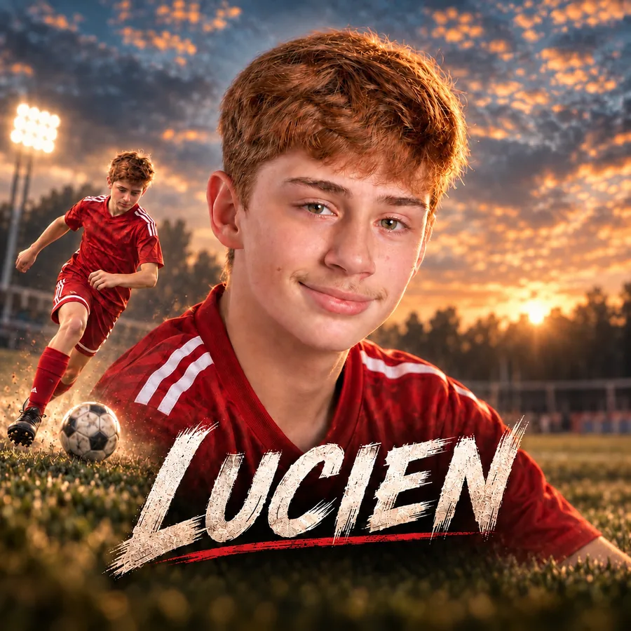 Lucien sports identity artwork