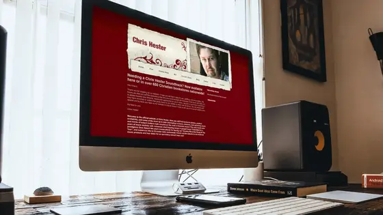 Chris Hester website design