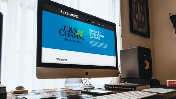 C and S Cleaning website design