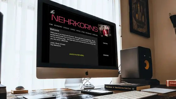 The Nehrkorns website design