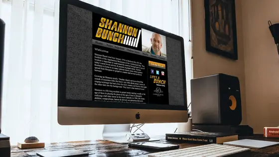 Shannon Bunch website design