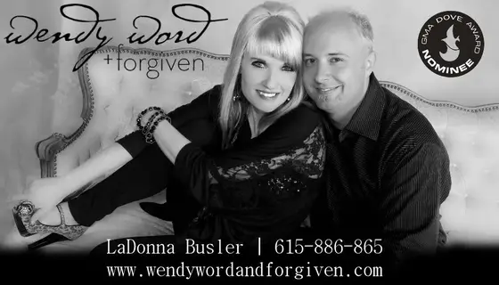 Wendy Word and Forgiven business card