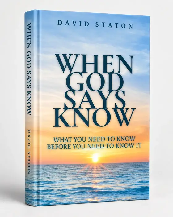 When God Says Know book cover mockup