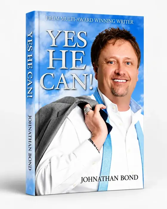 Yes He Can book cover mockup
